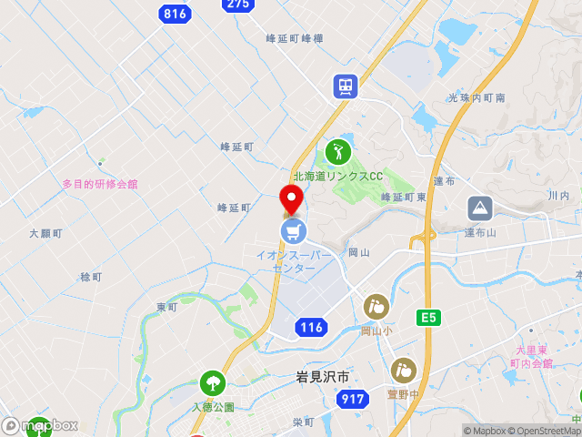 北海道の道の駅三笠の地図