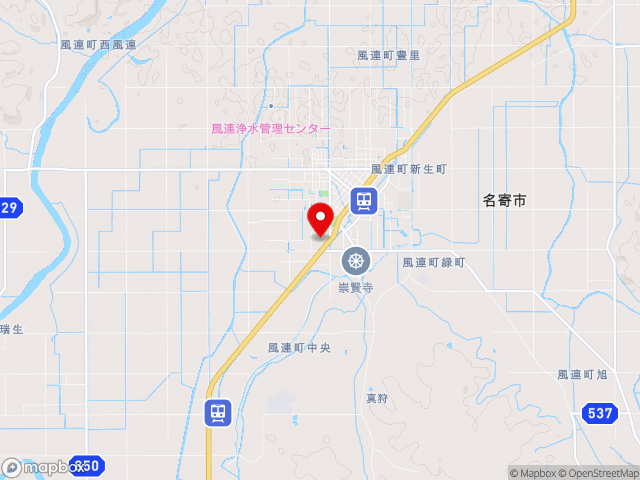 北海道の道の駅 もち米の里☆なよろの地図