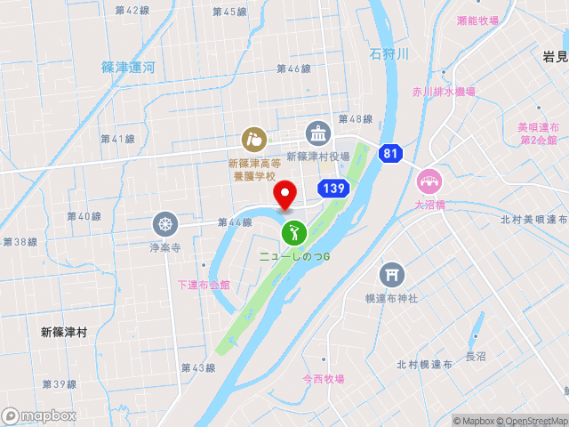 道道江別奈井江線沿いの道の駅 しんしのつの地図