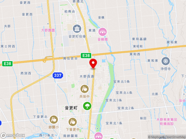 北海道の道の駅おとふけの地図