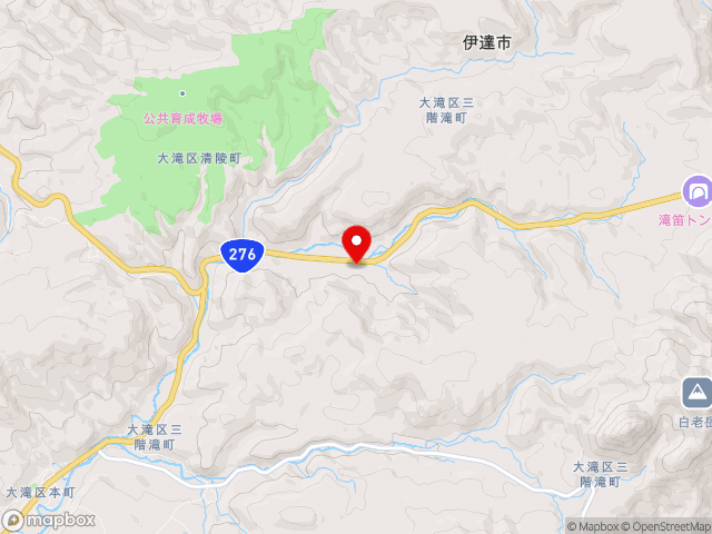 北海道の道の駅フォーレスト276大滝（廃止）の地図