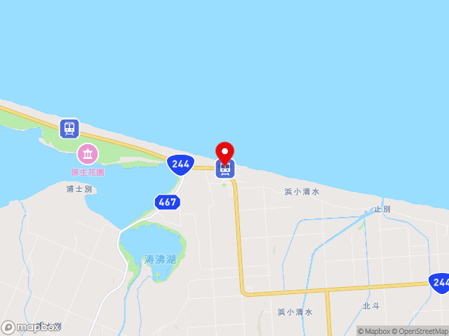 北海道の道の駅 はなやか（葉菜野花）小清水の地図