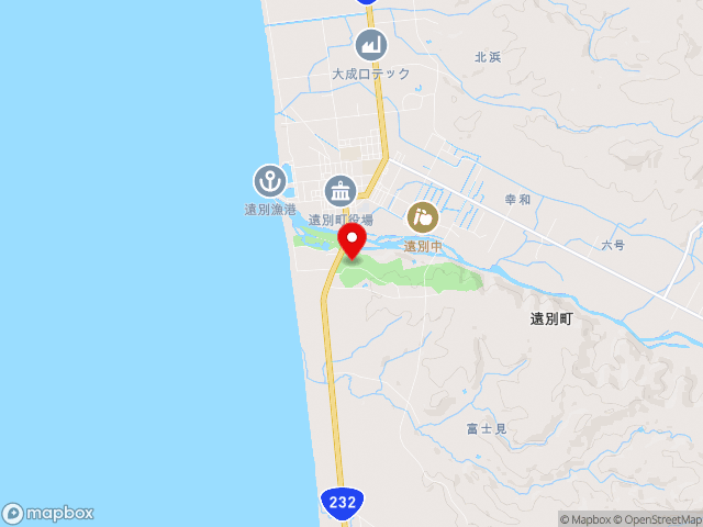 北海道の道の駅 えんべつ富士見の地図
