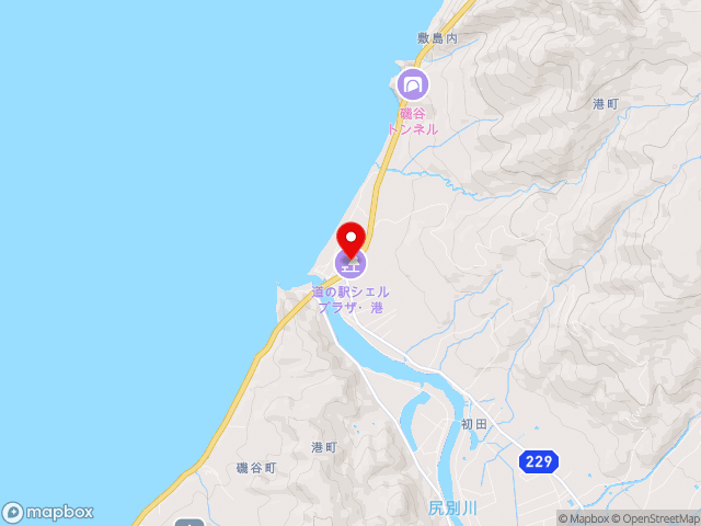 北海道の道の駅 シェルプラザ・港の地図