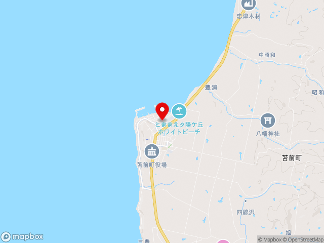 北海道の道の駅 風Ｗとままえの地図