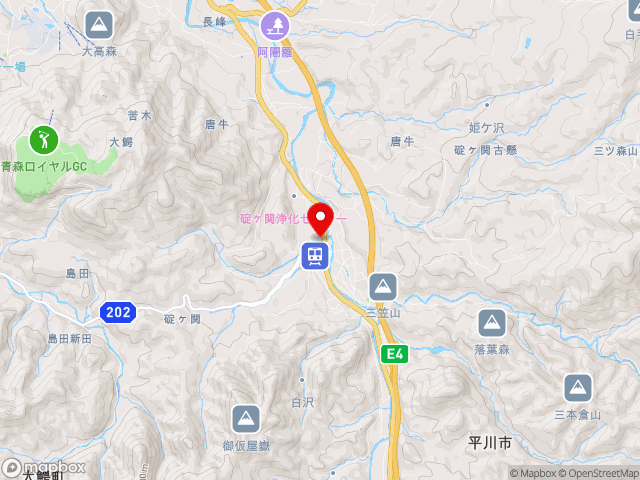 青森県の道の駅 いかりがせきの地図