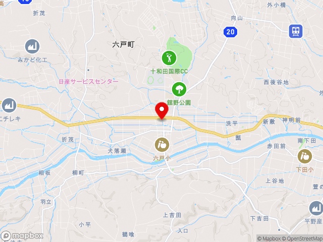 青森県の道の駅 ろくのへの地図