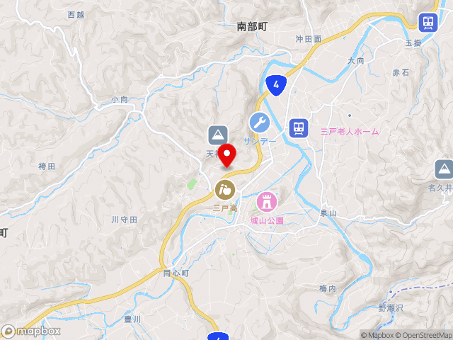 青森県の道の駅 さんのへの地図