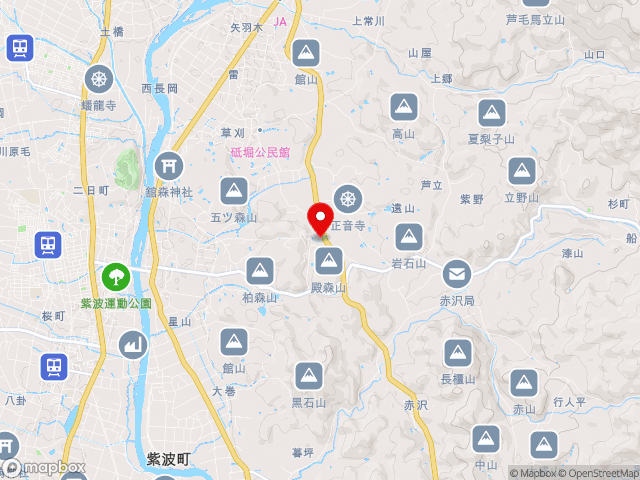 岩手県の道の駅 紫波の地図