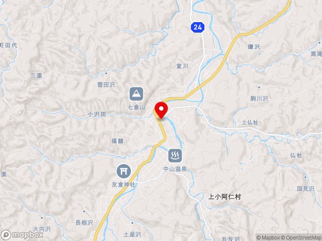 秋田県の道の駅かみこあにの地図