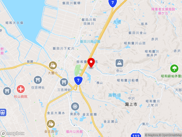 秋田県の道の駅 しょうわの地図