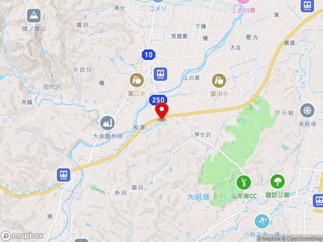 山形県の道の駅 いいでの地図