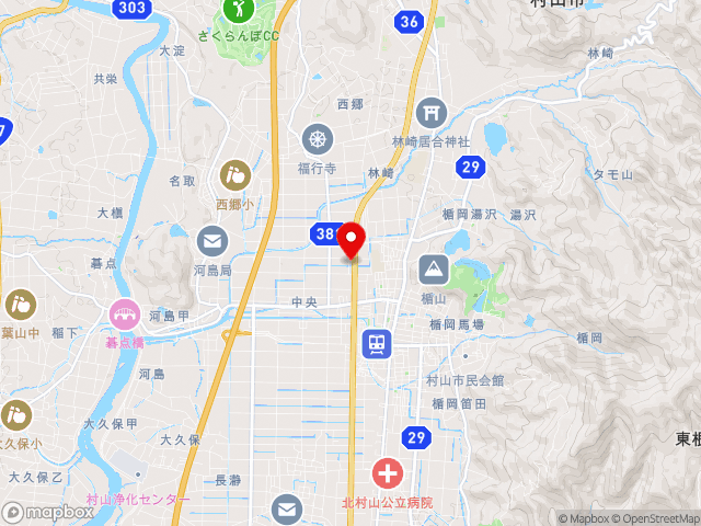 山形県の道の駅 むらやまの地図