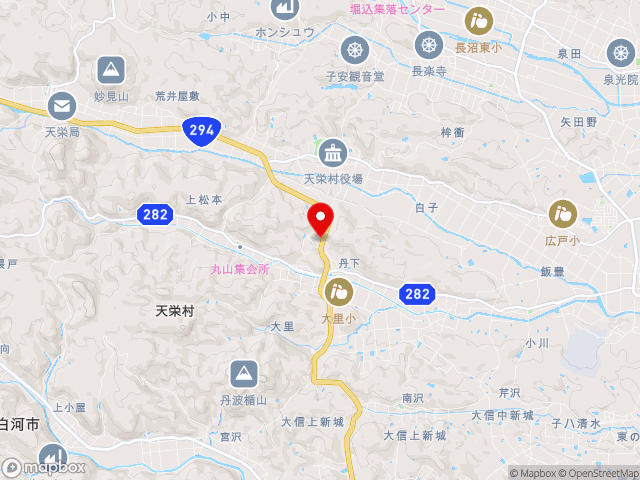 福島県の道の駅季の里天栄の地図