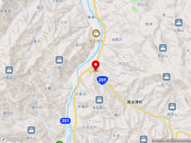 福島県の道の駅 きらら２８９の地図