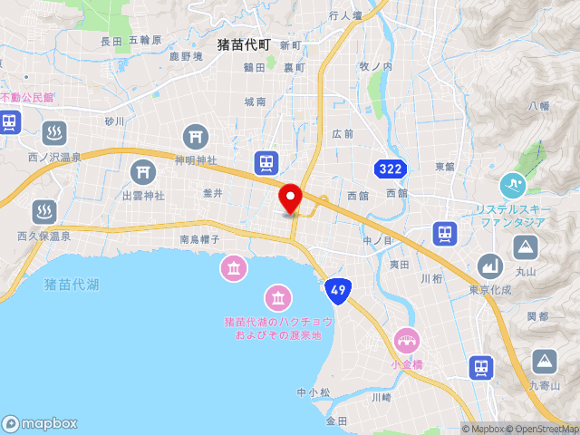 福島県の道の駅猪苗代の地図