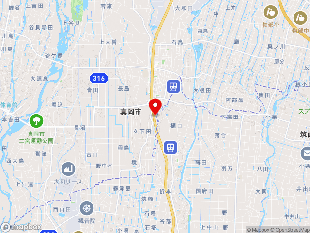 茨城県の道の駅 にのみやの地図