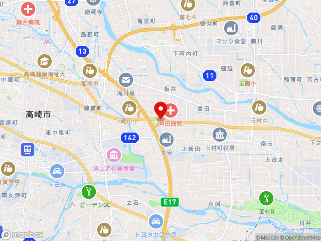群馬県の道の駅 玉村宿の地図