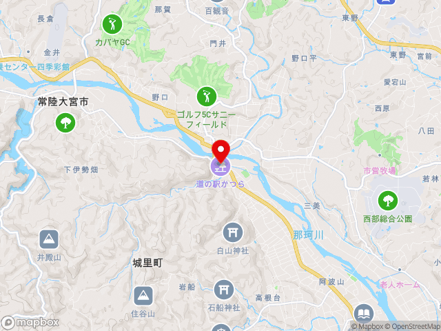茨城県の道の駅かつらの地図