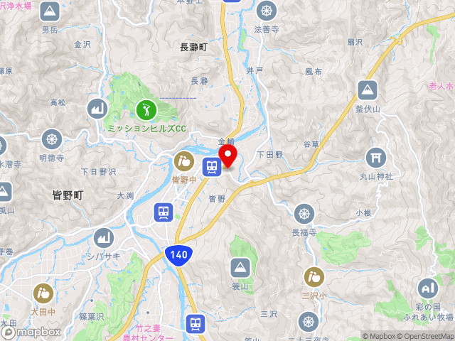 埼玉県の道の駅みなのの地図