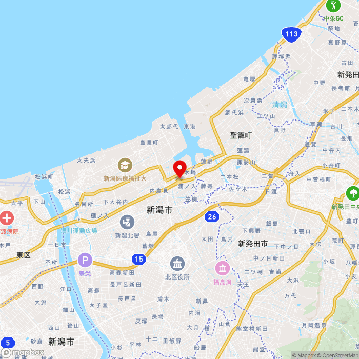道の駅豊栄の地図（zoom11）新潟県新潟市木崎切尾山3644-乙