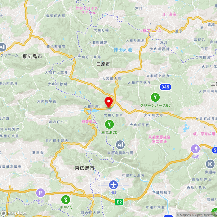 道の駅よがんす白竜の地図（zoom11）広島県三原市大和町和木652-3