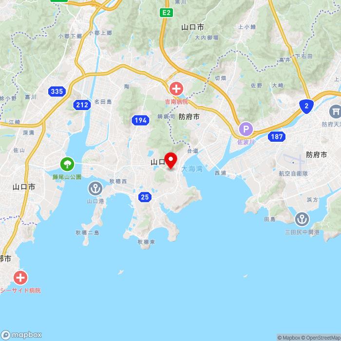 道の駅あいおの地図（zoom11）山口県山口市秋穂東1520-4
