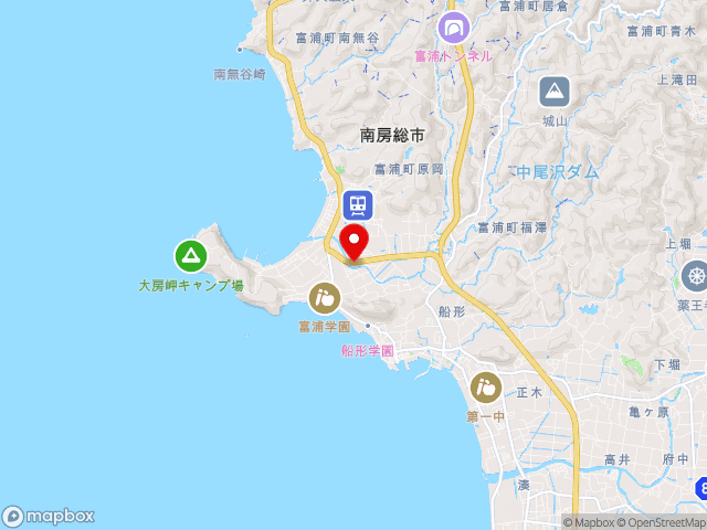 千葉県の道の駅 とみうらの地図