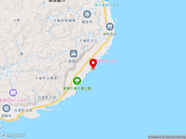 千葉県の道の駅ちくら・潮風王国の地図