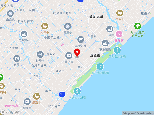 千葉県の道の駅オライはすぬまの地図
