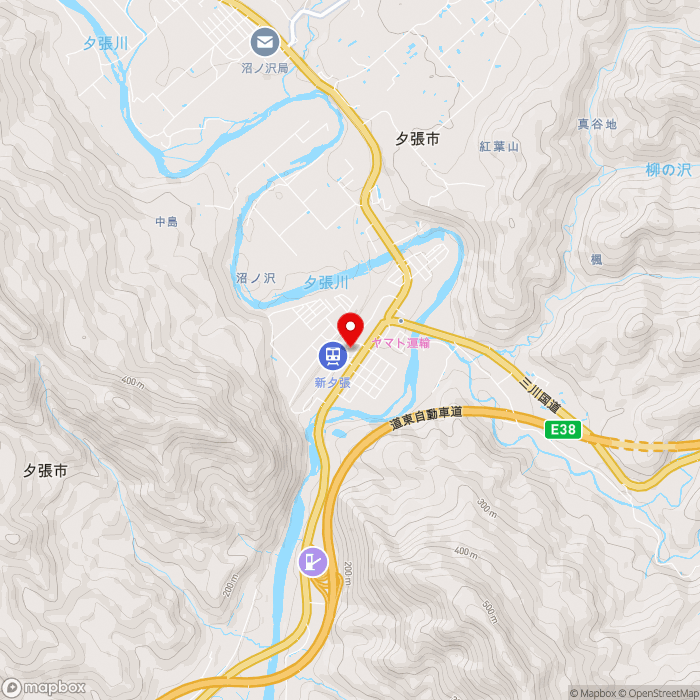 道の駅夕張メロードの地図（zoom13）北海道夕張市紅葉山529