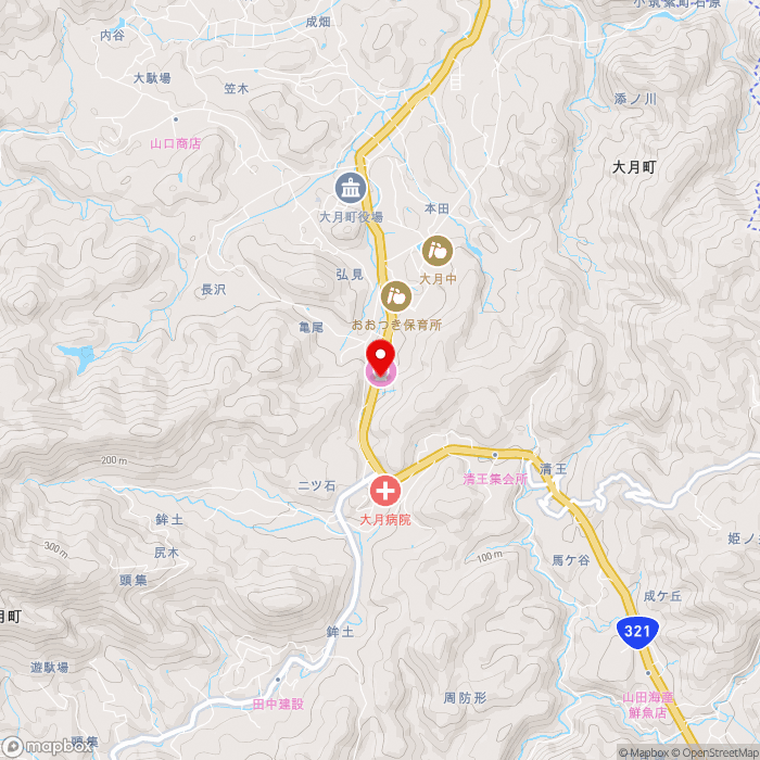 道の駅大月の地図（zoom13）高知県幡多郡大月町弘見2610