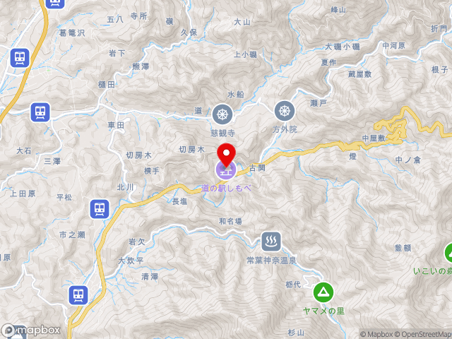 静岡県の道の駅 しもべの地図