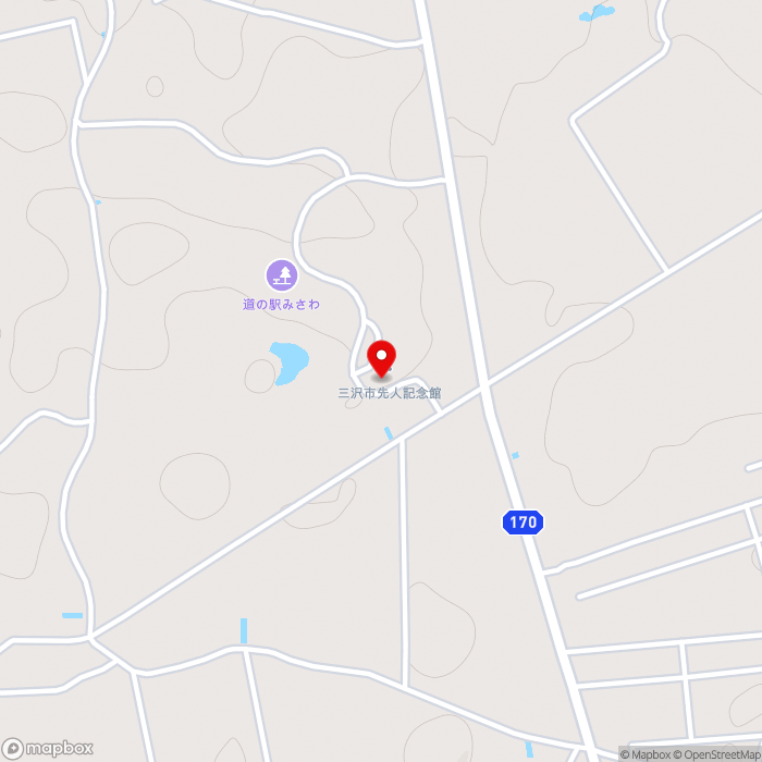 道の駅みさわの地図（zoom15）青森県三沢市谷地頭4-298-652