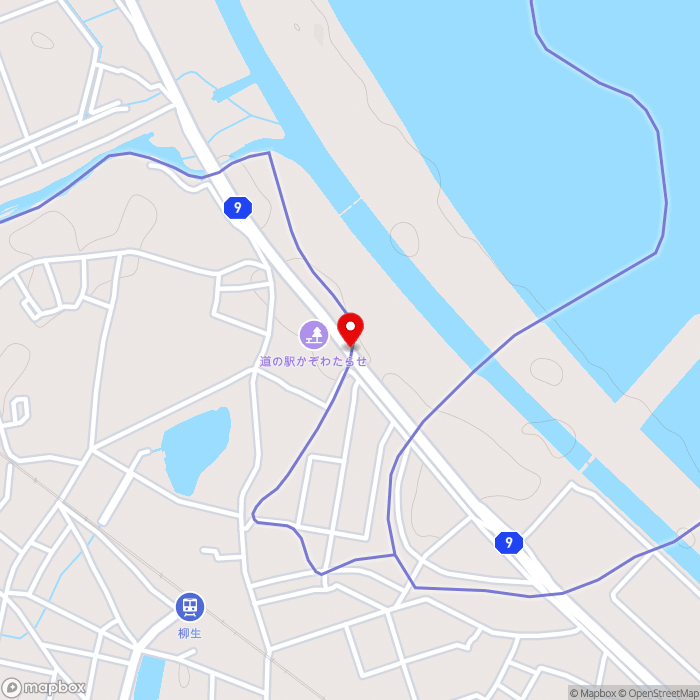 道の駅かぞわたらせの地図（zoom15）埼玉県加須市小野袋1737