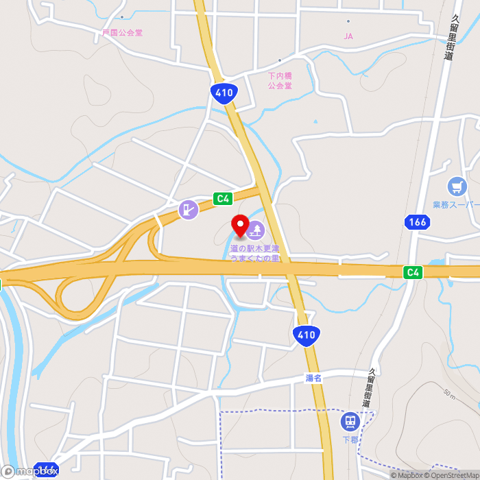 道の駅木更津 うまくたの里の地図（zoom15）千葉県木更津市下郡1369-1
