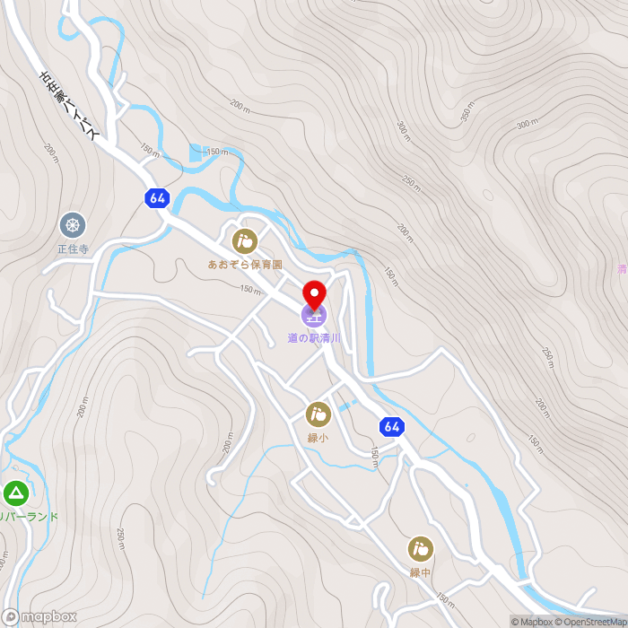 道の駅清川の地図（zoom15）神奈川県愛甲郡清川村煤ケ谷2129
