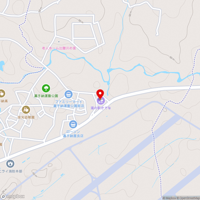 道の駅かでなの地図（zoom15）沖縄県中頭郡嘉手納町字屋良1026-3
