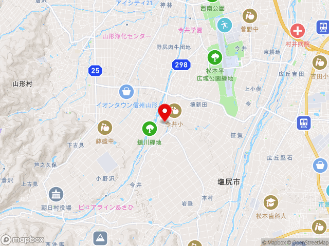 県道土合松本線沿いの道の駅 今井　恵みの里の地図