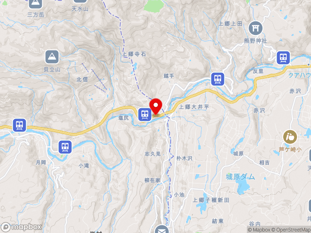 新潟県の道の駅 信越さかえの地図