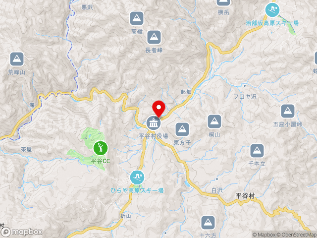 道の駅信州平谷地図