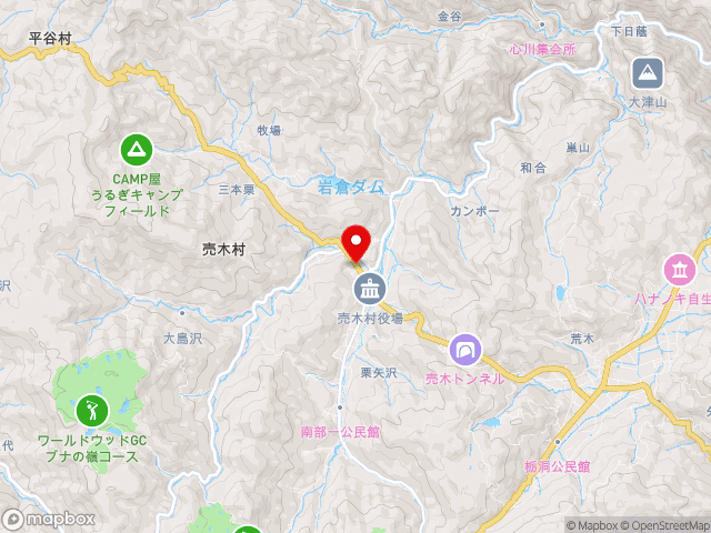 愛知県の道の駅 南信州　うるぎの地図