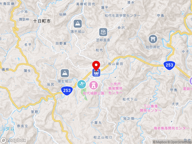 新潟県の道の駅 まつだいふるさと会館の地図