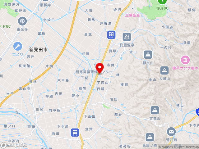 国道7号沿いの道の駅 加治川の地図