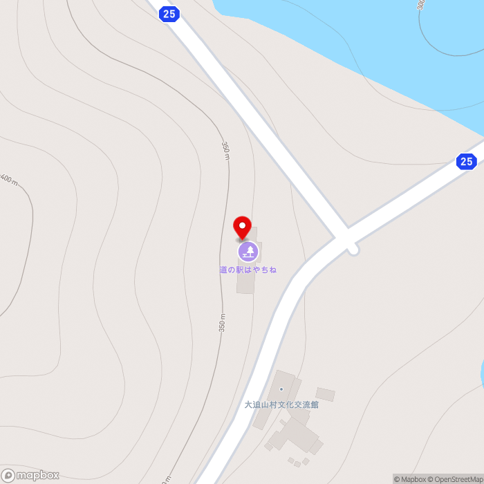道の駅はやちねの地図（zoom17）岩手県花巻市大迫町内川目第10地割30-113