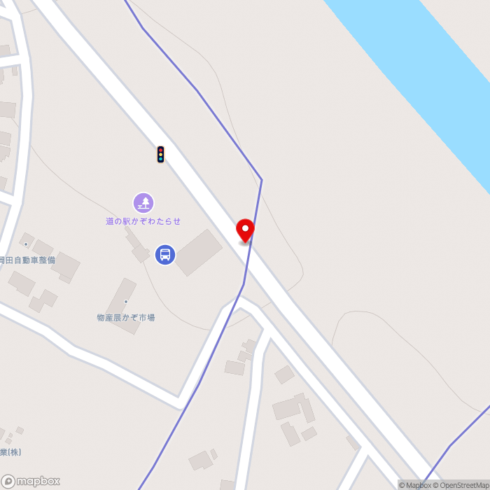 道の駅かぞわたらせの地図（zoom17）埼玉県加須市小野袋1737
