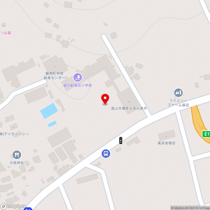 道の駅保田小学校の地図（zoom17）千葉県安房郡鋸南町保田724