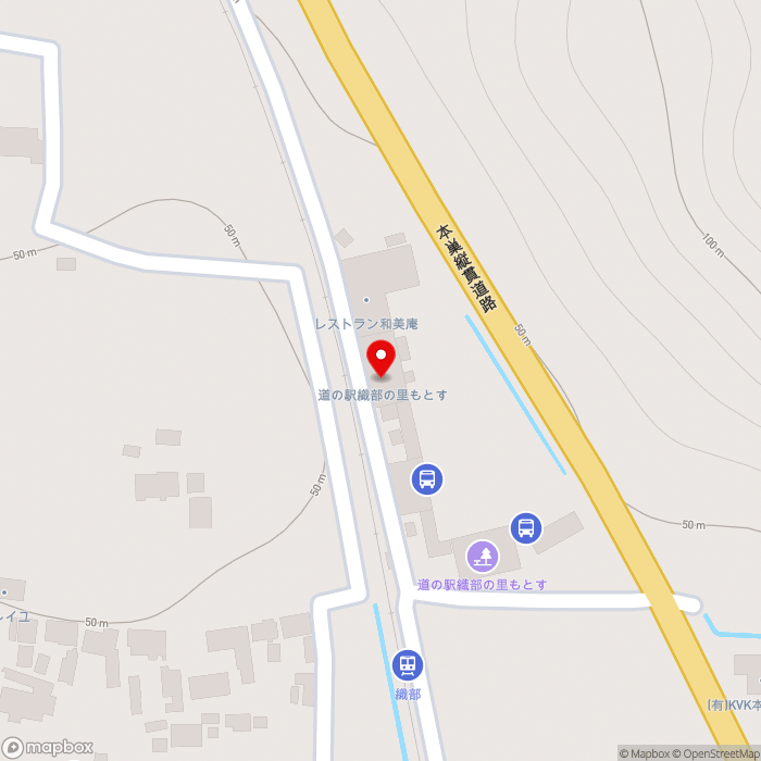 道の駅織部の里・もとすの地図（zoom17）岐阜県本巣市山口676