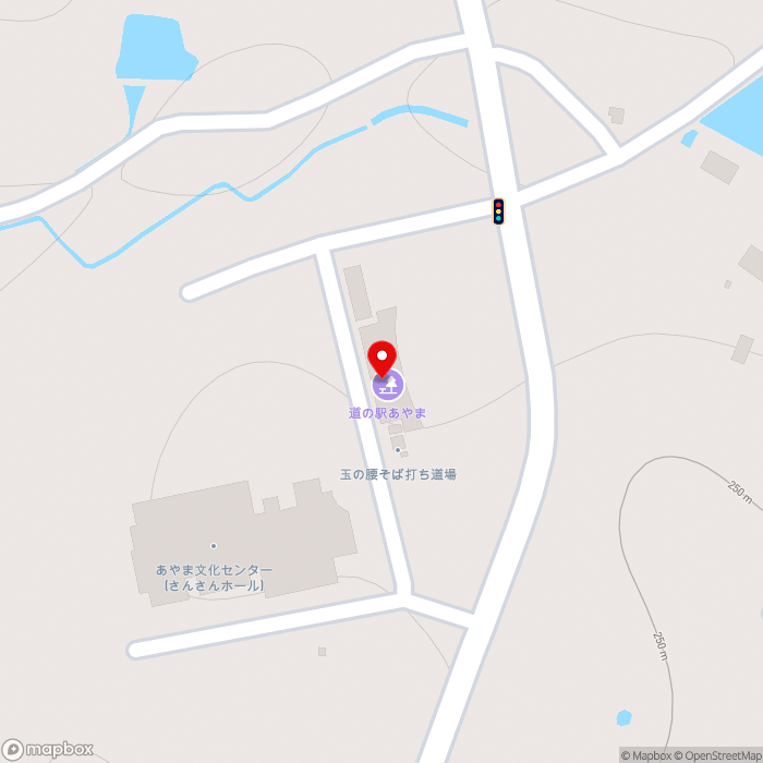 道の駅あやまの地図（zoom17）三重県伊賀市川合3370-29