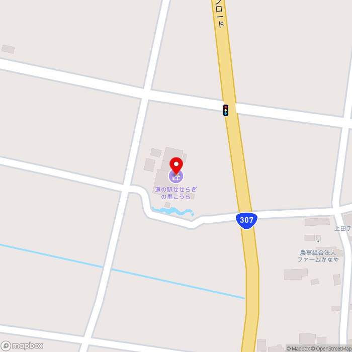 道の駅せせらぎの里こうらの地図（zoom17）滋賀県犬上郡甲良町金屋1549-4